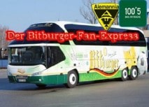 Bitburger Fan-Express rollt nach Mainz