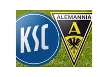 Alemannia trifft auf eine breite KSC-Brust