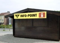 Neuer Info-Point auf dem Vorplatz