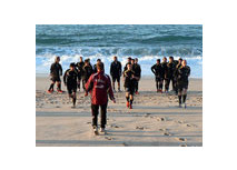 Harte Arbeit im weichen Sand