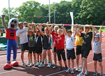 Auch der Nachwuchs springt sich ein