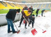 Tivoli nahezu schneefrei