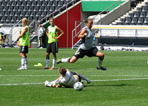 DFB-Team: Tag 1 am Tivoli