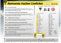 Premiere für neuen Live-Ticker