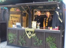 Stand auf dem Weihnachtsmarkt