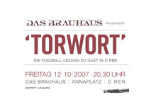 TORWORT-Rückspiel im Brauhaus