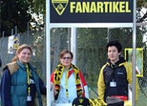 Neue Fanstände im Stadion