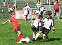 4x4 Jugendturnier bei brüllender Hitze und strahlendem Sonnenschein