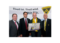 Ministerpräsident Rüttgers auf Stippvisite am neuen Tivoli