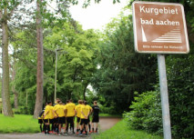 Alemannen schwitzen im Stadtgarten 
