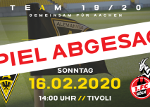 Heimspiel abgesagt