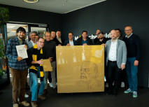 Alemannia Aachen enthüllt Mahnstein 