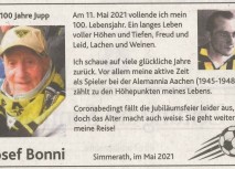 Jupp Bonni wird 100