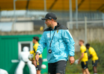 Mehmet Ibrahimi im Probetraining bei der Alemannia