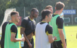 Die Sonne strahlt beim Trainingsstart