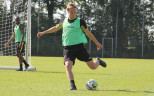 Die Sonne strahlt beim Trainingsstart