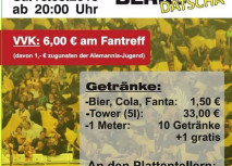 Fanparty am Samstag