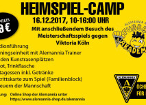 Akademie: Heimspielcamp am 16. Dezember