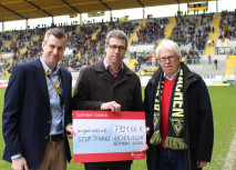 Scheckübergabe an das Aktionsbündnis Stop Tihange