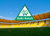 Bauunternehmung Gebr. Kutsch ist auch 2023/2024 Hauptsponsor am Tivoli