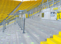 Stehplatzblöcke vorbereitet für Wiedenbrück 