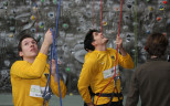 Teambuilding in der Kletterhalle
