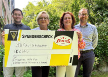 Alemannia und Zentis spenden 8.511 Euro für krebskranke Kinder 