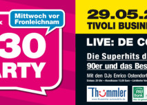 Ü30-Party am Mittwoch im Tivoli