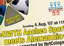&quot;RWTH Aachen Sport meets Alemannia - connected by NetCologne&quot;