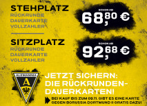 Rückrunden-Dauerkarte verfügbar