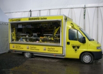 Das Fanmobil im Einsatz