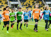 Hand in Hand mit den Alemannia-Kickern
