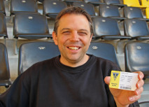 Das erste lebenslange Mitglied bei der Alemannia: Lutz van Hasselt