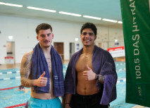 Alemannia Aachen nimmt am 100,5-Benefizschwimmen teil 