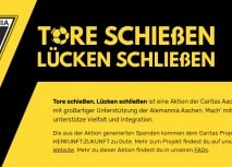 Caritas Aktion mit der Alemannia